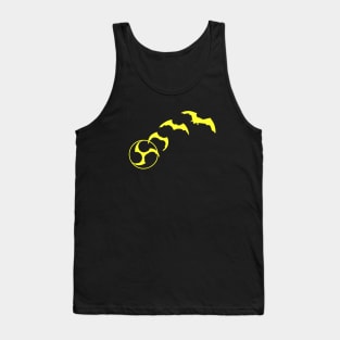 Bat Mitsudomoe yellow Tank Top